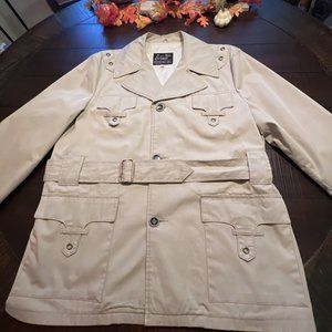 Fantastic Vintage Sears Men’s Store Tan Trench coat size 46